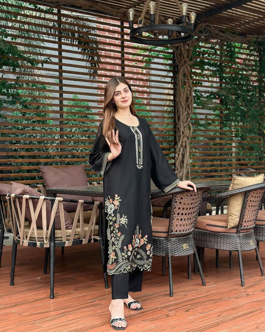 LIA LAWN EMB 2PC stitched for girls
