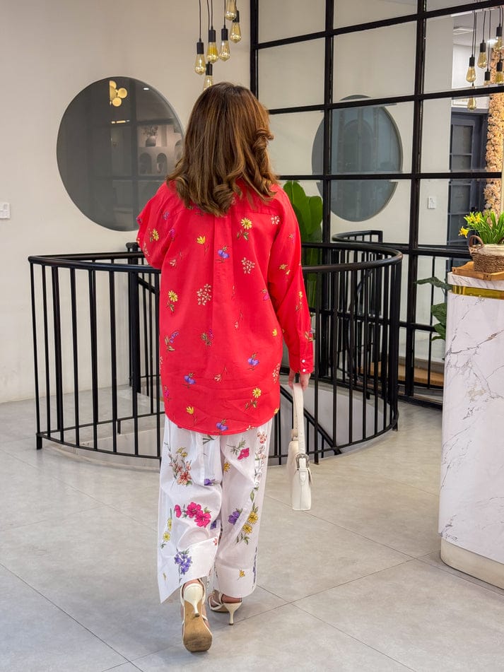 FLORAL BENZY (FARSHI) CO-ORD SET STITCHED